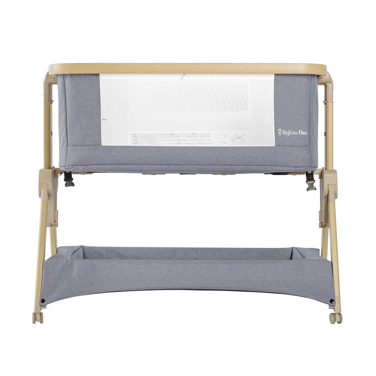 Minicuna De Colecho Plegable Bigtoes Flex Grey Nature_5