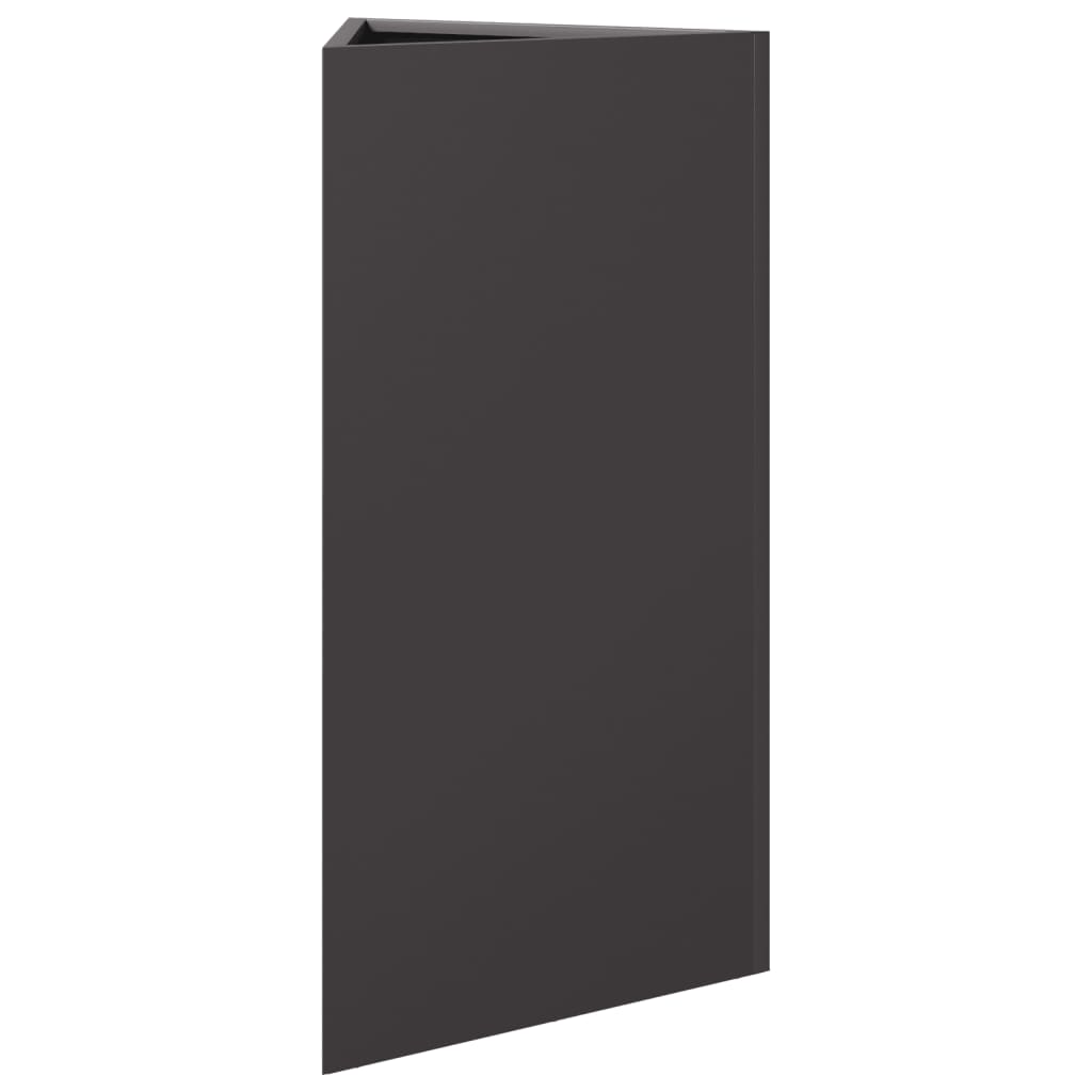 Jardinera Triangular Acero Negro 40x34,5x75 Cm_3