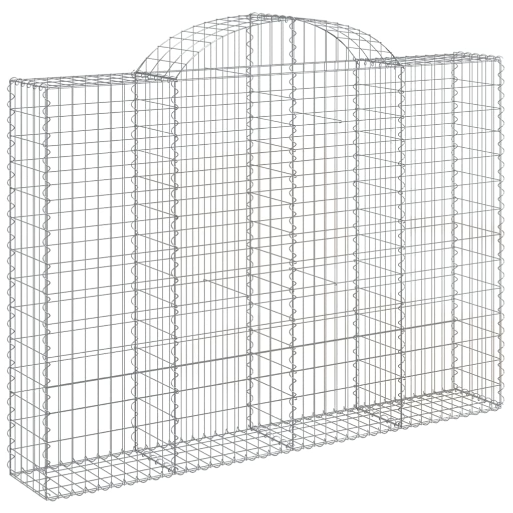 Cestas Gaviones 18 Uds Forma De Arco Hierro 200x30x140/160 Cm_2