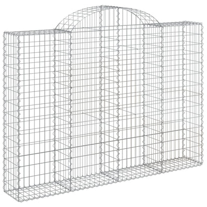 Cestas Gaviones 18 Uds Forma De Arco Hierro 200x30x140/160 Cm_2
