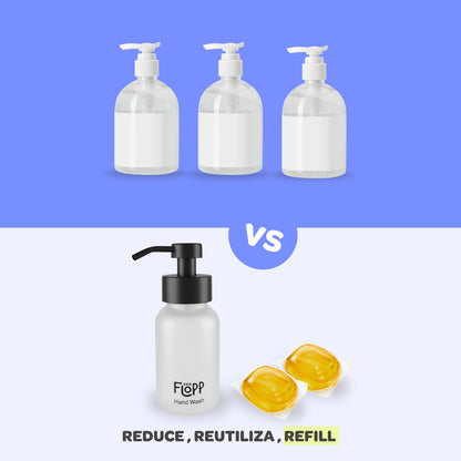 Refill Jabón de Manos Lotus Flower &amp; Bambú Flopp Eco 2 Cápsulas