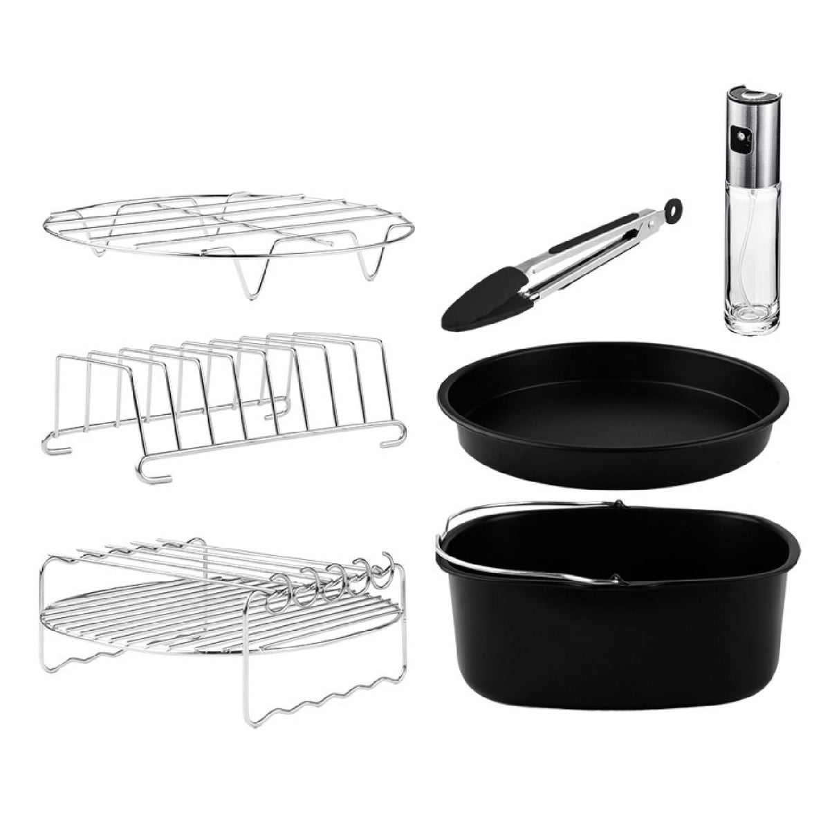 Kit De Accesorios Para Freidora Sin Aceite De 5 A 6,5 L Cecofry Pack Accessories. 8 Accesorios, Revestimiento Antiadherente, Aptos Para Lavavajillas_0