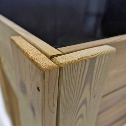 Mesa De Cultivo Elevada Madera Tratada Exterior Hortalia Gardenbrico M40 80x60x40 Cm_4