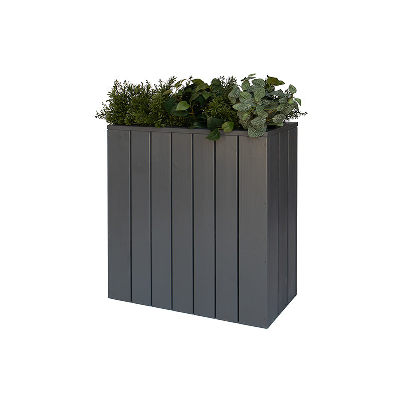 Jardinera Alta De Madera Autoportante 75 X 34,5 X 80 Cm City Grey Hortalia_1