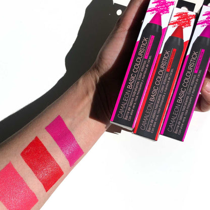 Pintalabios Fucsia Flúor Basic Colourfun 4g Camaleon Cosmetics_4