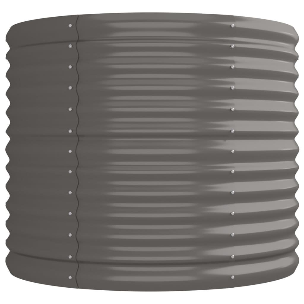 Jardinera Arriate Acero Galvanizado Gris 224x80x68 Cm_3