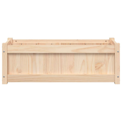 Jardinera De Madera Maciza De Pino 90x31x31 Cm_4
