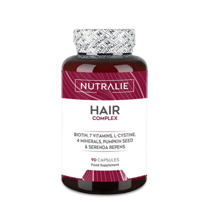 Nutralie Hair Complex + Biotina y Zinc Vitaminas Cabello 90 cápsulas