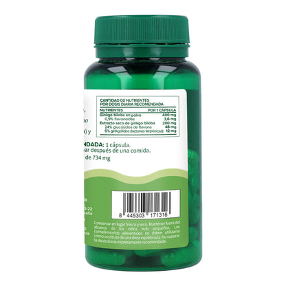 Ginkgo biloba Planeta Huerto 60 cápsulas