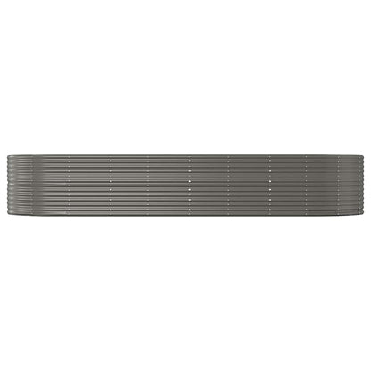 Jardinera Arriate Acero Galvanizado Gris 367x140x68 Cm_2