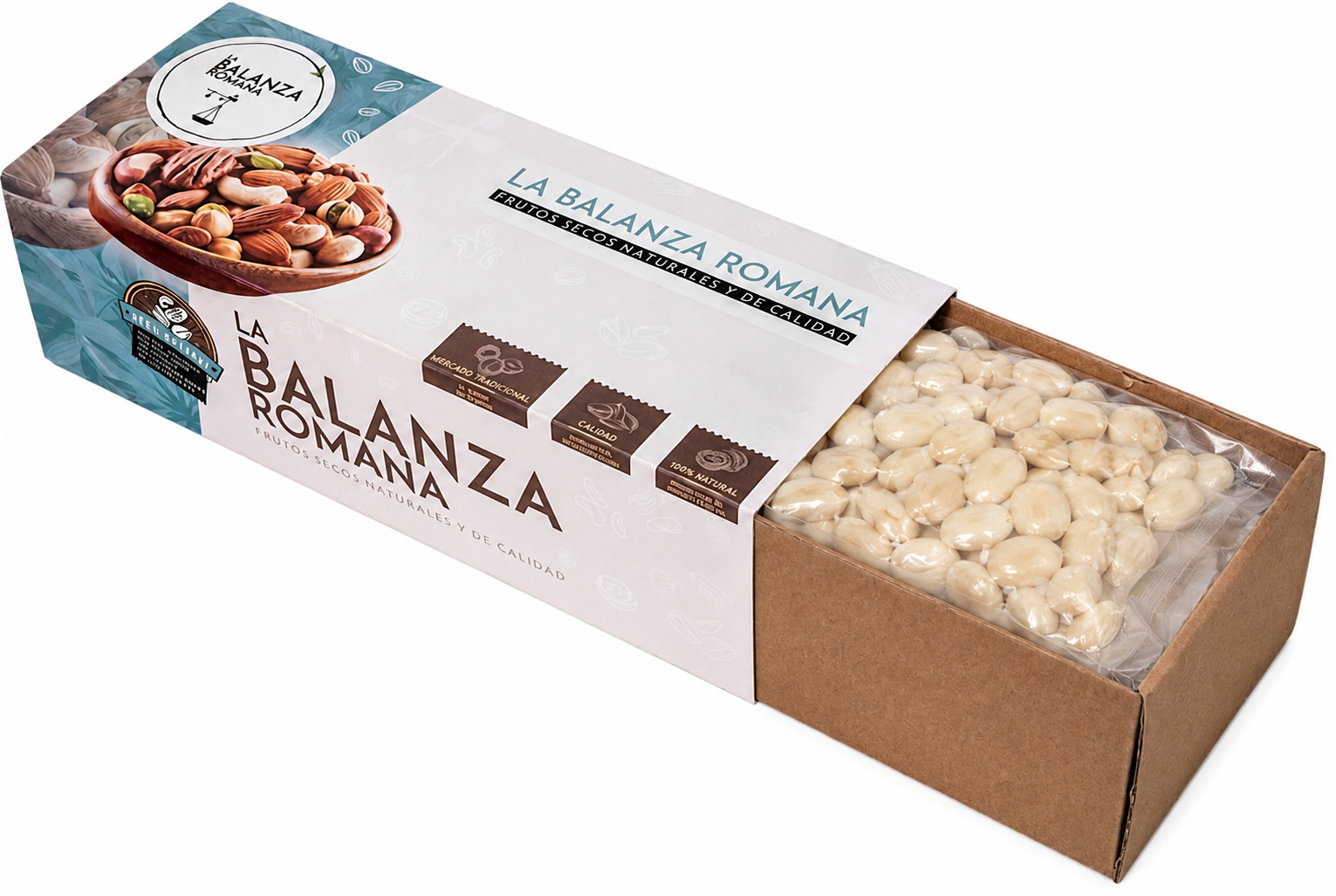 Almendras Peladas Queen Marcona Bio - Envasadas Al Vacío - 800 G | Fruto Seco Premium, Snack Vegano Natural_1