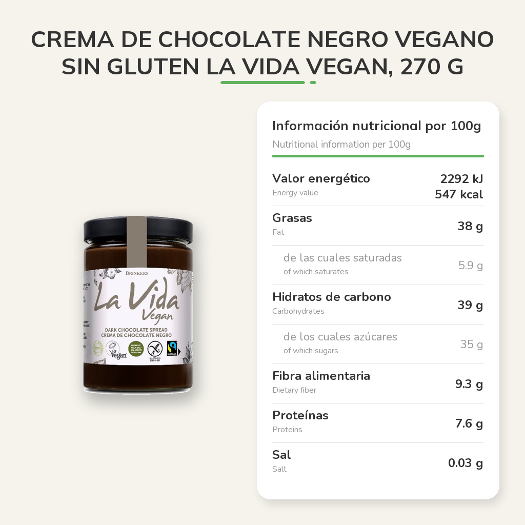 Información nutricional
