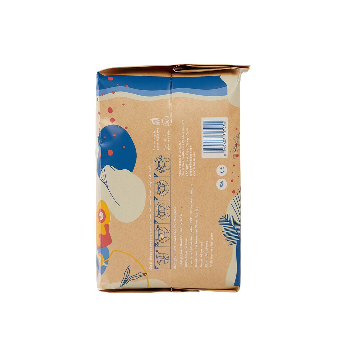 Pack 8x Pañal Ecológico de Bambú Talla 2 (3-8 Kg), Ecoboom 288 Unidades