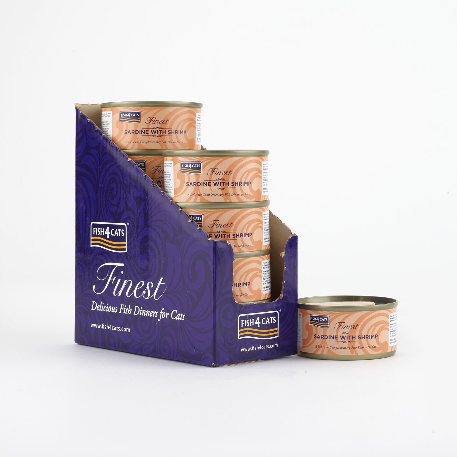 Fish4cats Filete Para Gato – Sardina Con Camarón 70 G (pack De 10)_0