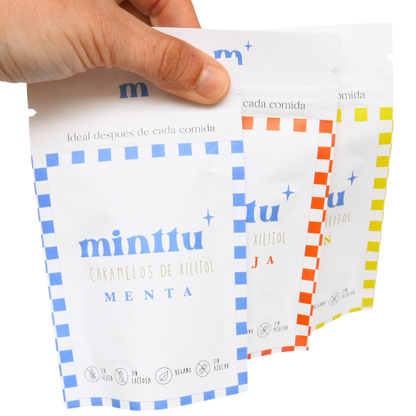 Caramelos 100% De Xilitol Sin Azucár · Pack Degustación 3x30g_1