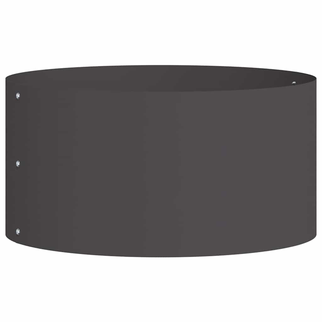 Anillo Para Maceta Negro 40 X 40 X 20 Cm Acero Laminado En Frío_0