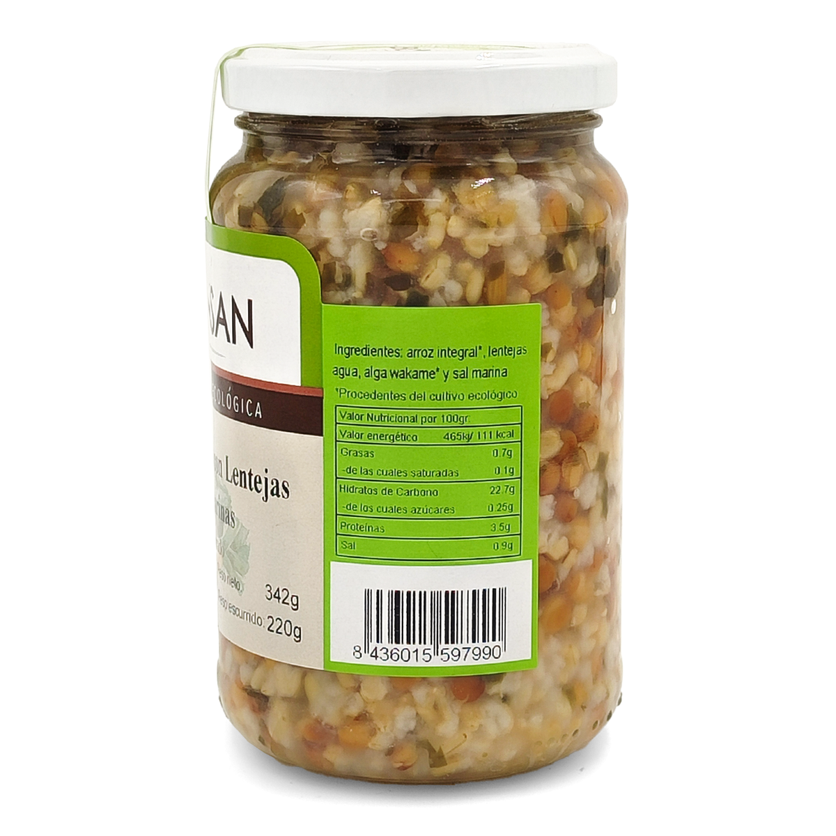 Arroz Integral Con Lentejas Y Algas Eco Bionsan 370gr_1