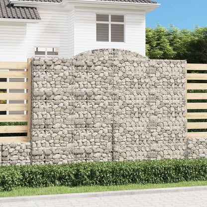Cestas De Gaviones 5 Uds Forma De Arco Hierro 300x50x220/240 Cm_1