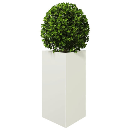 Jardinera Triangular Acero Blanco 50x43x75 Cm_2