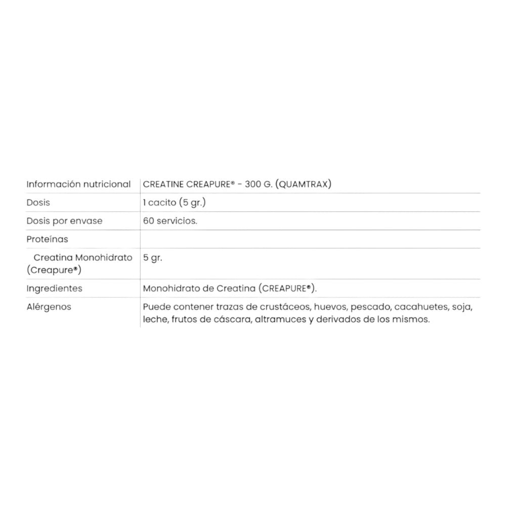 Creatina (creapure®) - 300g - Creatina Monohidrato - Quamtrax_1