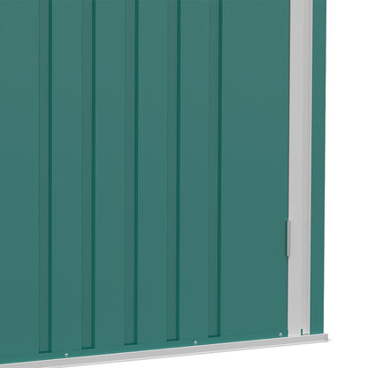 Outsunny Cobertizo De Jardín De Exterior 0,92 M² 100x103x160 Cm Verde_3