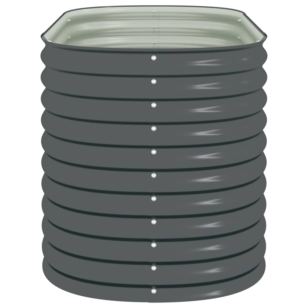Arriate De Acero Galvanizado Gris 160x80x81 Cm_5