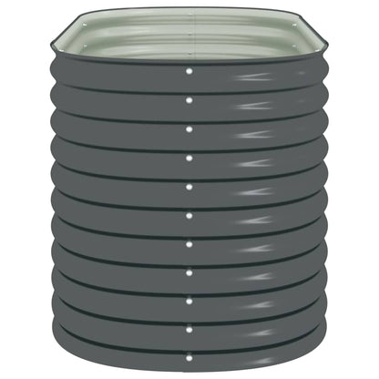 Arriate De Acero Galvanizado Gris 160x80x81 Cm_5