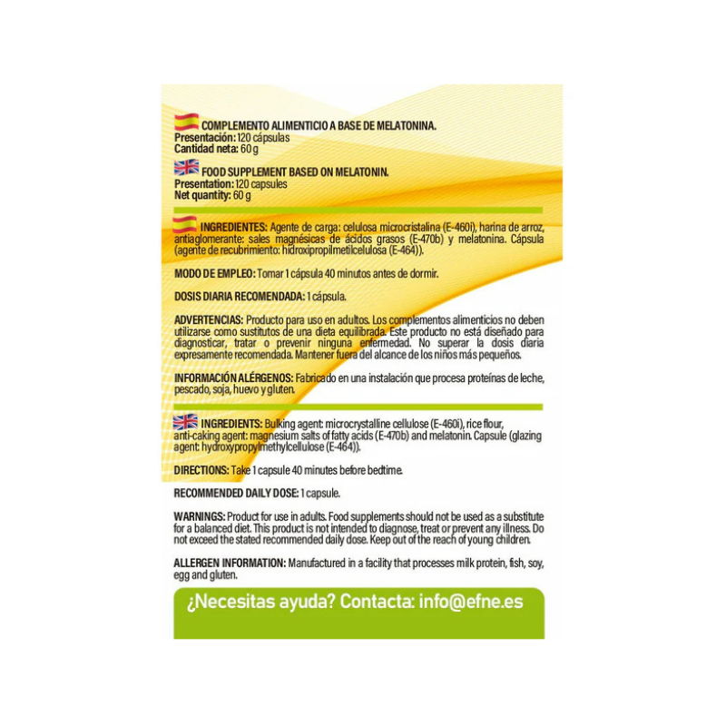 Melatonina Efne 120 Caps (ayuda A Conciliar El Sueño)_1
