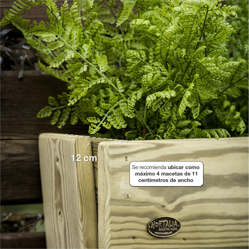 Jardinera Vertical Stand Line Floor 3B Madera Tratada Exterior Hortalia_4
