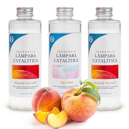 Pack Ahorro 3x Fragancias Para Lámpara Catalítica: 2 Aromas Peach Velvet 500ml + Limpiador Neutro 200ml_0