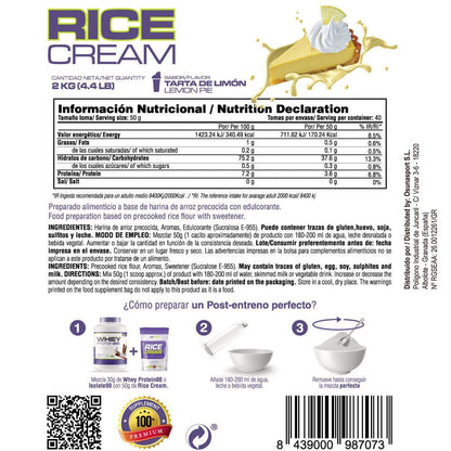 Rice Cream (crema De Arroz Pregelatinizada) - 2kg - Pastel De Limón - Fuente De Carbohidratos De Buena - Masmusculo_5