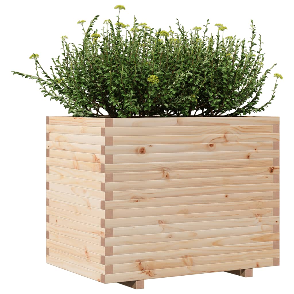 Jardinera Madera Maciza De Pino 90x60x72,5 Cm_3
