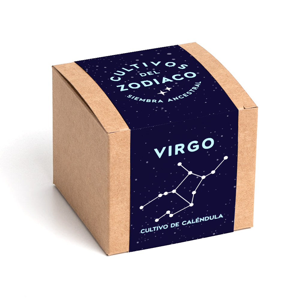 Cultivos del Zodiaco – Virgo, Kit de Cultivo con Semillas de Caléndula - Resetea_0