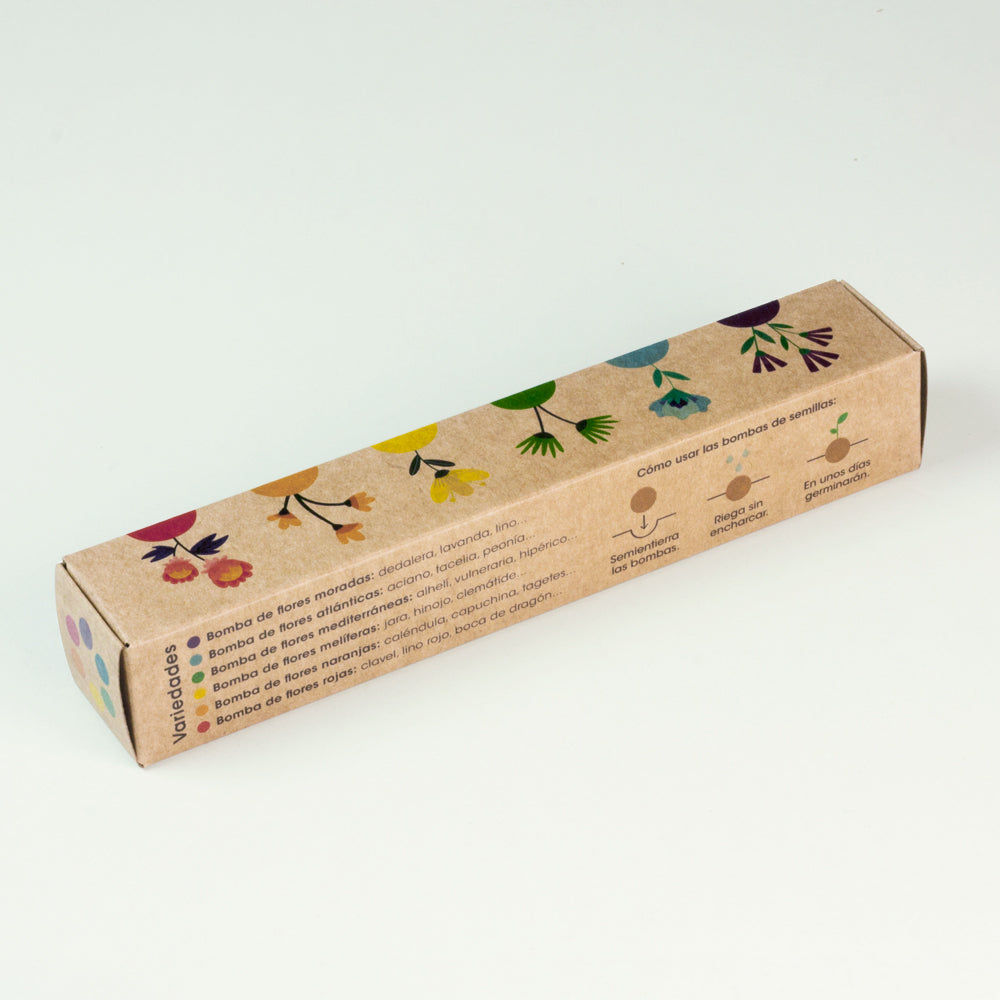 Pack 6 Bombas de Semillas de Flores Silvestres – Kit Jardín Fácil, Regalo Original - Resetea_3