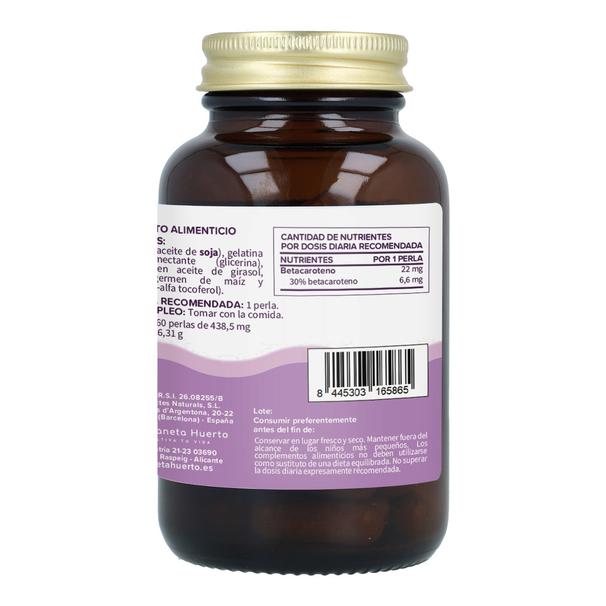 Pack 3x Sun bronze betacaroteno Planeta Huerto 60 perlas