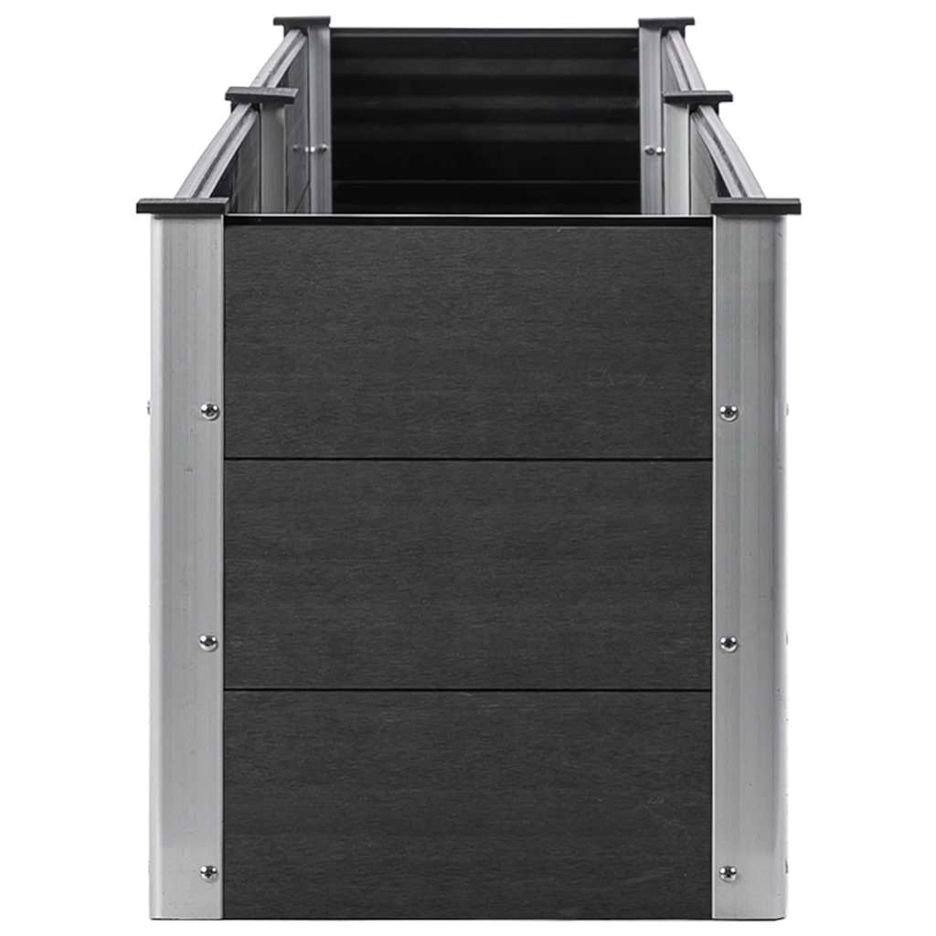 Arriate Elevado De Jardín Wpc Gris 200x50x54 Cm_3