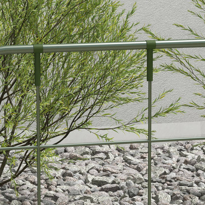 Outsunny Juego De 4 Enrejados De Jardín Con Marco De Acero 40x90 Cm Verde_3