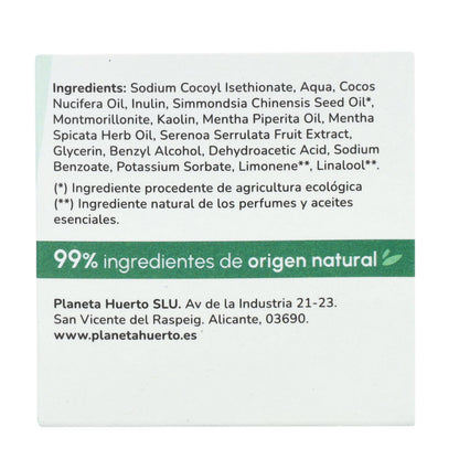 Champú sólido antigrasa Menta Planeta Huerto 85 gr