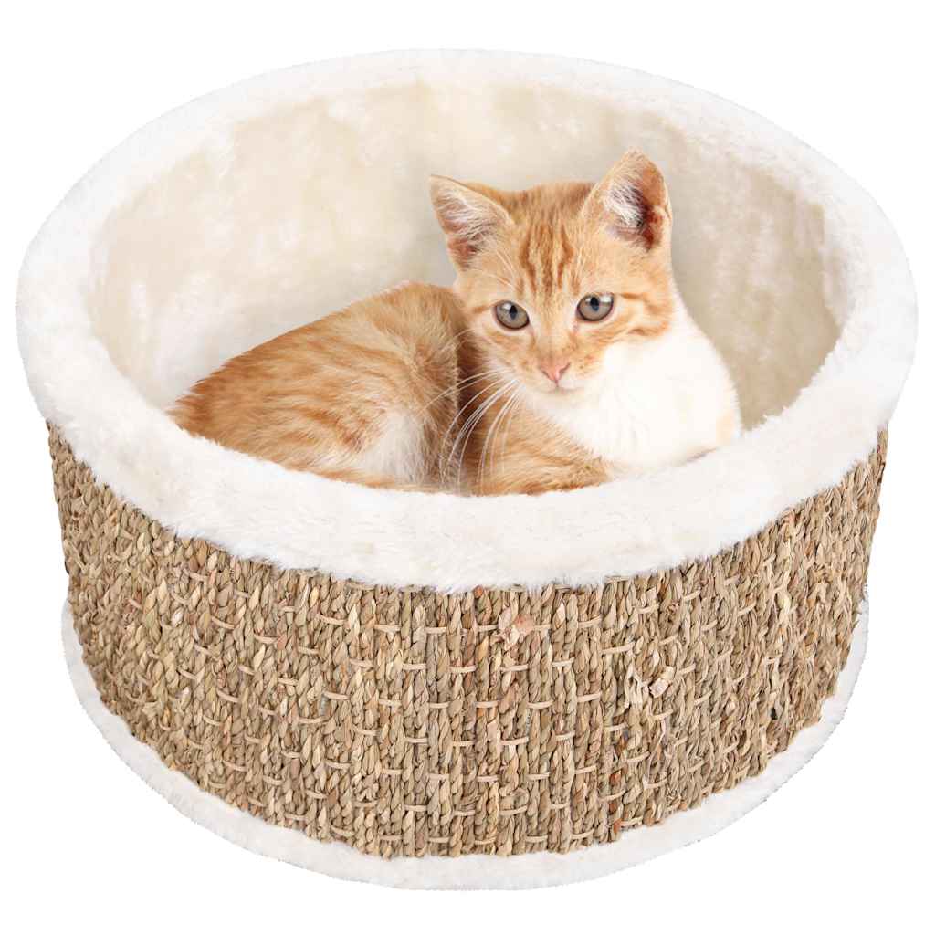 Cesta Redonda Para Gatos 36 Cm Hierba Marina_1