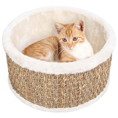 Cesta Redonda Para Gatos 36 Cm Hierba Marina_1