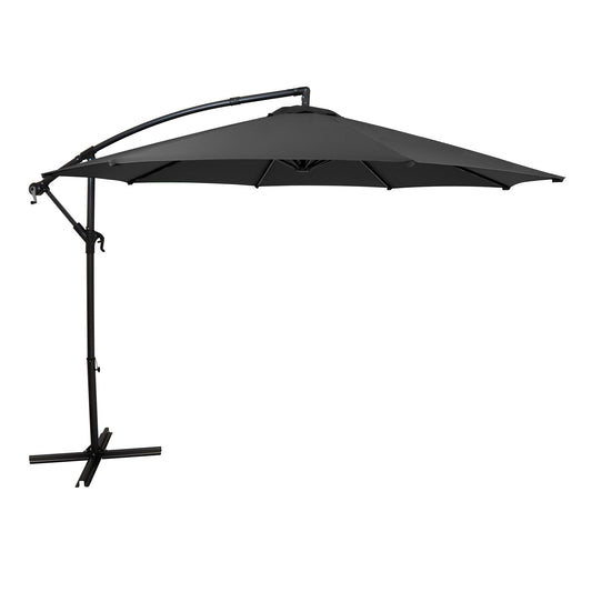 Parasol Excéntrico De 3 M – Gris_0