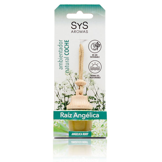 Ambientador Coche Raíz Angélica SYS Aromas Style 7 ml | Aroma Herbal y Balsámico | Fresco y Equilibrado_0