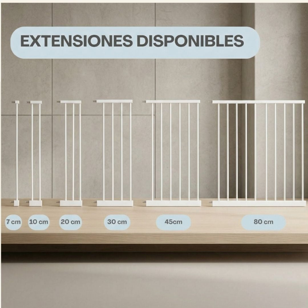 Bathby | Extensión De 45 Cm Para Valla De Seguridad Infantil Y Para Mascotas, Color Blanco_3