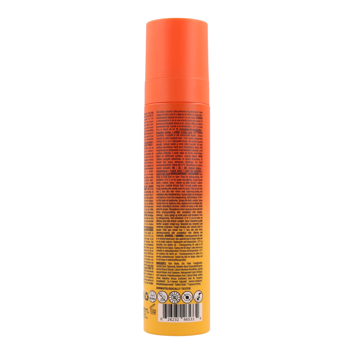 Mineral sunscreen Spray Face & Body SPF 50 Coco tropicale Attitude Sunly 75 ml