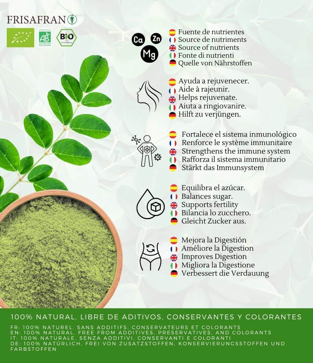 Moringa Ecologica En Polvo | 500g | Frisafran_1