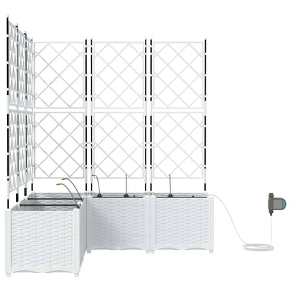 Macetero De Jardín 5 Uds. Blanco 120 X 120 X 142 Cm Pp_5
