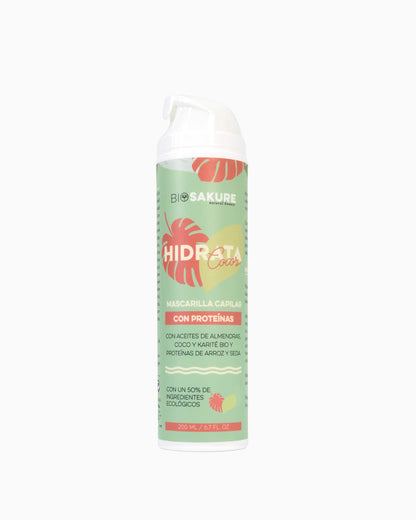 Acondicionador Profundo Y Mascarilla Con Proteínas Hidrata Cocos 200 Ml Bio Sakure_0