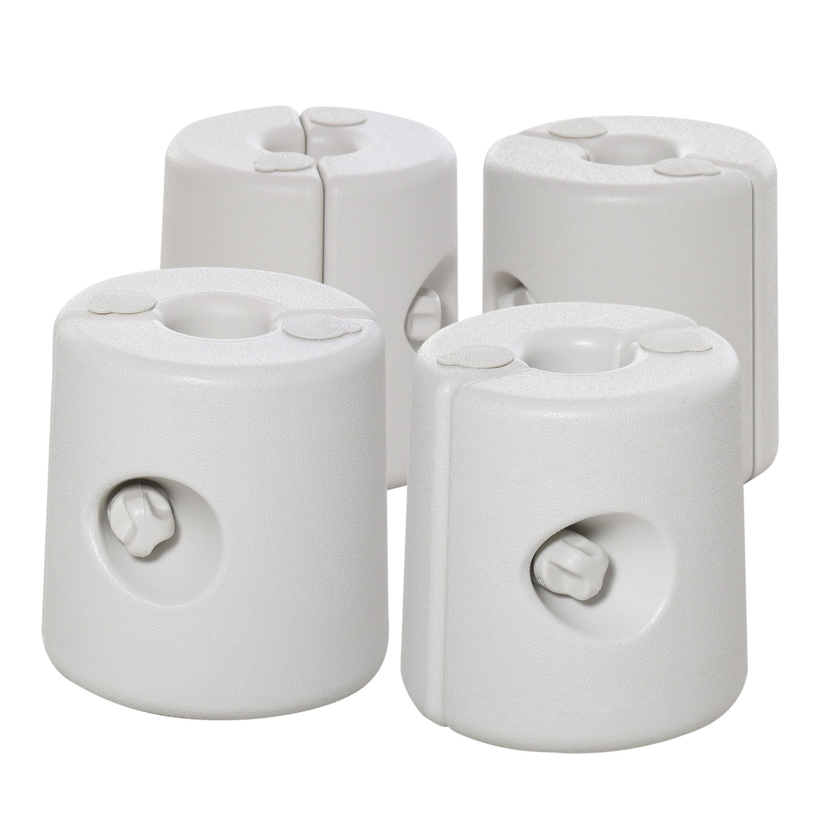Soportes Para Pabellón Outsunny Pe Blanco 24x24x25 Cm_0