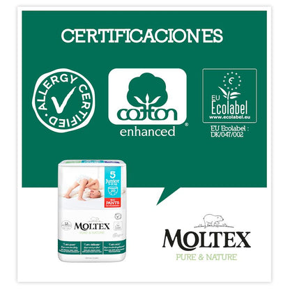 PROMO ESPECIAL Pants Moltex Pure &amp; Nature T5 (9-14 kg), 40 Uds