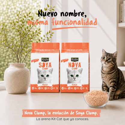 Kit Cat Arena Eco Nova - Peach 7 L Arena para gatos
